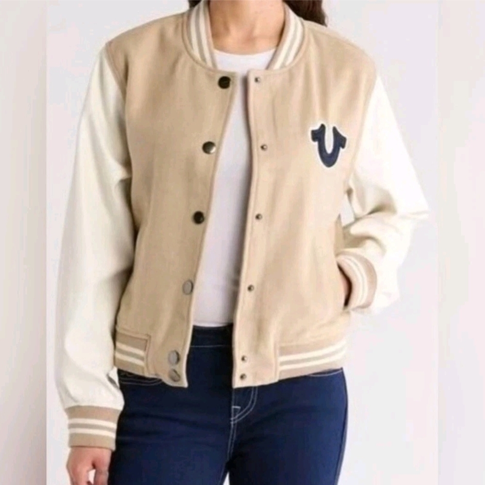True Religion Women’s TRUE TEAM VARSITY JACKET XXL NWT $239